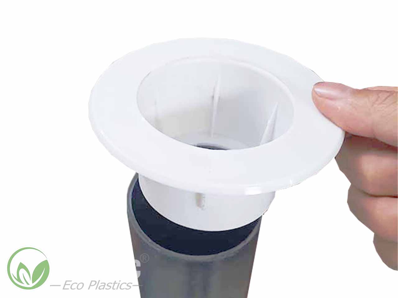 Nắp bịt đầu ống D76 (màu trắng)