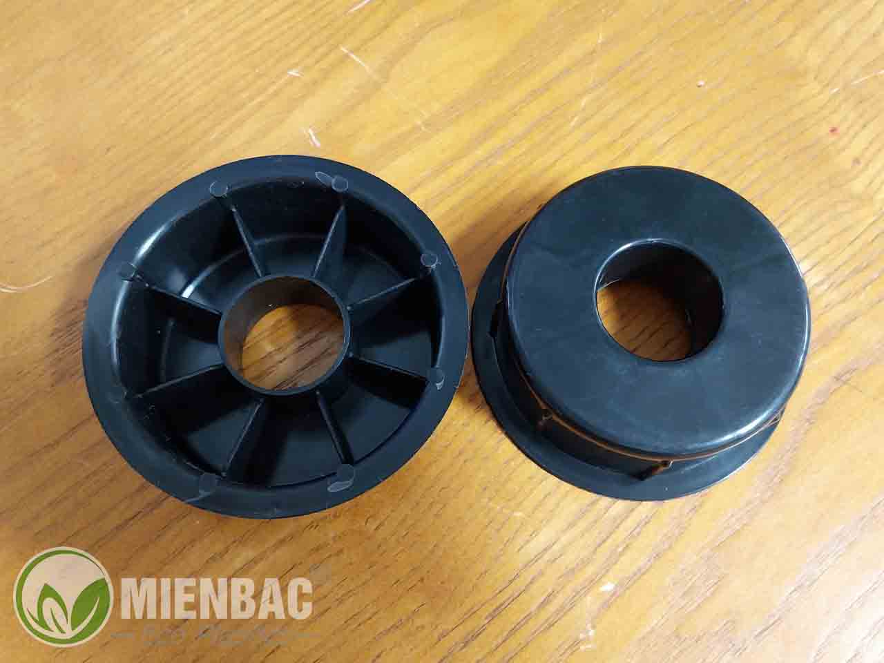 Nắp nhựa bịt đầu lõi D76MM màu đen