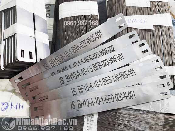 Thẻ cáp inox khắc laser Thẻ cáp inox khắc laser