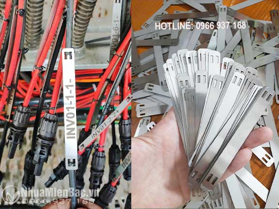Thẻ cáp inox khắc laser