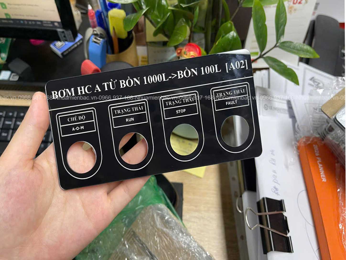 In biển cảnh báo mica , biển tên tủ IVT giá rẻ lấy ngay -0966 937 168