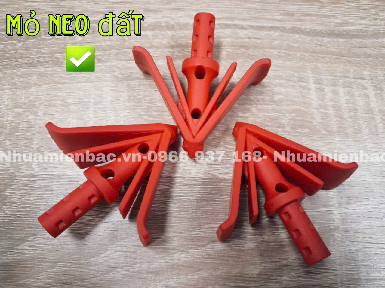 Tắc kê đất , neo đất nhựa cố định